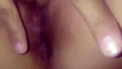 latina babe arches back as her wet pussy reaches intense orgasm