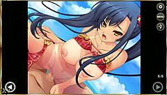Guan Yu swimsuit gif from Shin Koihime Musou 😊