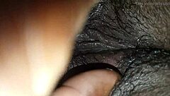 a pretty girl explores her pussy in secret