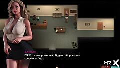 In the hospital, a cartoon doctor treats his anime patient with special care during episode 2 scene 45