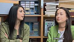 Stealing besties caught sucking cock for freedom