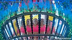 Watch This PAWG Beauty Ride a Lucky Stranger Hard?