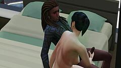 Janet returns for more oral pleasure with dirty talk and big black cock