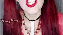 Shy girl in roleplay begs for forgiveness with blowjob 😘