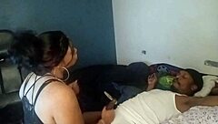 Angelg poses seductively for the camera while Kuzz dives into her pussy!