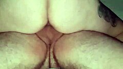 oh wow, that wife riding hard for a juicy creampie finish, so intense and deep