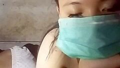 Gogo Dancing Asian Girl Showcasing Her Big Tits