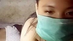 Gogo Dancing Asian Girl Showcasing Her Big Tits