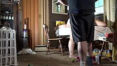 huge dildo makes her squirt like crazy