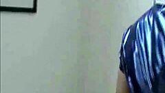 Man, I’m obsessed with rubbing my pussy in these tight PVC panties tonight