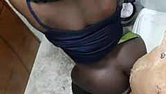 in the hidden bathroom of the guys, i fucked her secretly while everyone was around.