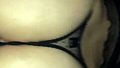 The hot housewife bends over in lingerie for doggystyle with her big ass.