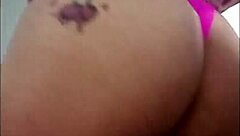 I am ts angelique dancing and cumming in pink lingeries, oh yeah!