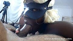 Hey, can you handle this ebony babe's sloppy blowjob for two hours straight?