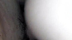 Amateur bent over in homemade scene