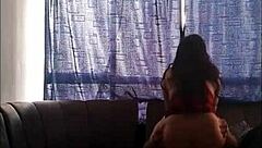 Latina teen rides hard in hardcore scene, her ass bouncing wildly