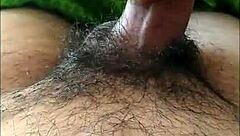 she's giving him a great handjob until he cums