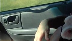 jordan faye fingers herself to orgasm on the road