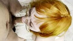 Red-haired beauty, suck my dick in doggystyle while bent over?