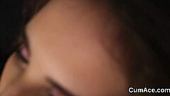 Amateur Bukkake: Hot Peach Takes on Sperm Load