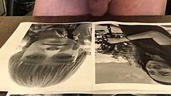 skinny mature teen masturbates shaved pussy, gets cumshot close up