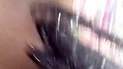 petite ebony fucked with monster cock in sister's room 💦