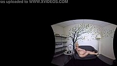 aj applegate with big butt fucks herself on the couch in vr