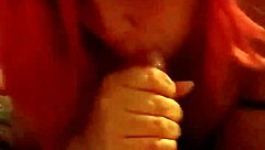 she's sucking his cock to extract every drop?