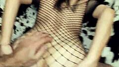 rare homemade clip of a wild couple licking in stockings