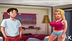 Summertime Saga Teen 18+ Shows Tits To Milf Babe