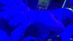 Nova Cane's Deepthroat Special on Blue Light Cock