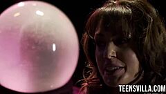 In Spidermen XXX 2, petite Sarah Shevon gets a POV blowjob from Giovanni and Francesco, her small tits bouncing in this hardcore amateur scene.