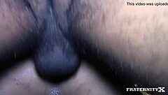 new pledges getting some hole practice in this group session