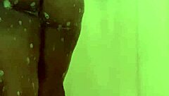 Shower time just got hotter with this ebony babe!