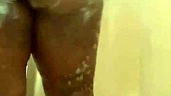 Shower time just got hotter with this ebony babe!