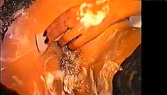 Alicia SHAVES her smooth skin carefully