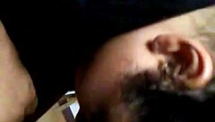 cute latina girlfriend teases with black cock blowjob