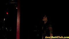 lesbian gets her ass rimmed and fingered, gaping wide 😍