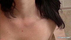 Elli Montana fingers her pussy in the bathroom 😏