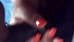 Hey, red BBW, keep sucking that dick in the car like that!