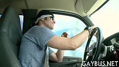 Gay couple's intimate moment captured