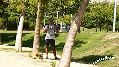 Latina Screwed Hard in Public Park Outdoor Action