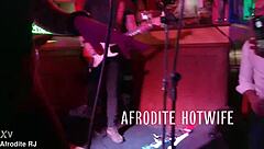 Afrodite RJ dances at the club without panties