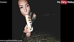 Yo, watch Ginabae deepthroat like a pro on cam! 😜