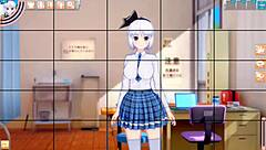 Youmu Konpaku's big tits get rubbed intensely in this 3D CG anime hentai scene!