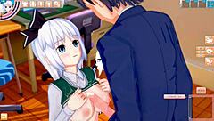 Youmu Konpaku's big tits get rubbed intensely in this 3D CG anime hentai scene!