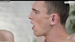 i'm gettin' my ass fucked by a twink and he cums all over, it's so hardcore