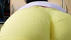 Watch me show off to my WhatsApp group with a thong in my pussy?