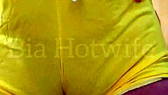 Watch me show off to my WhatsApp group with a thong in my pussy?