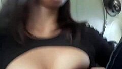 She convinces me to join her in the truck outdoors